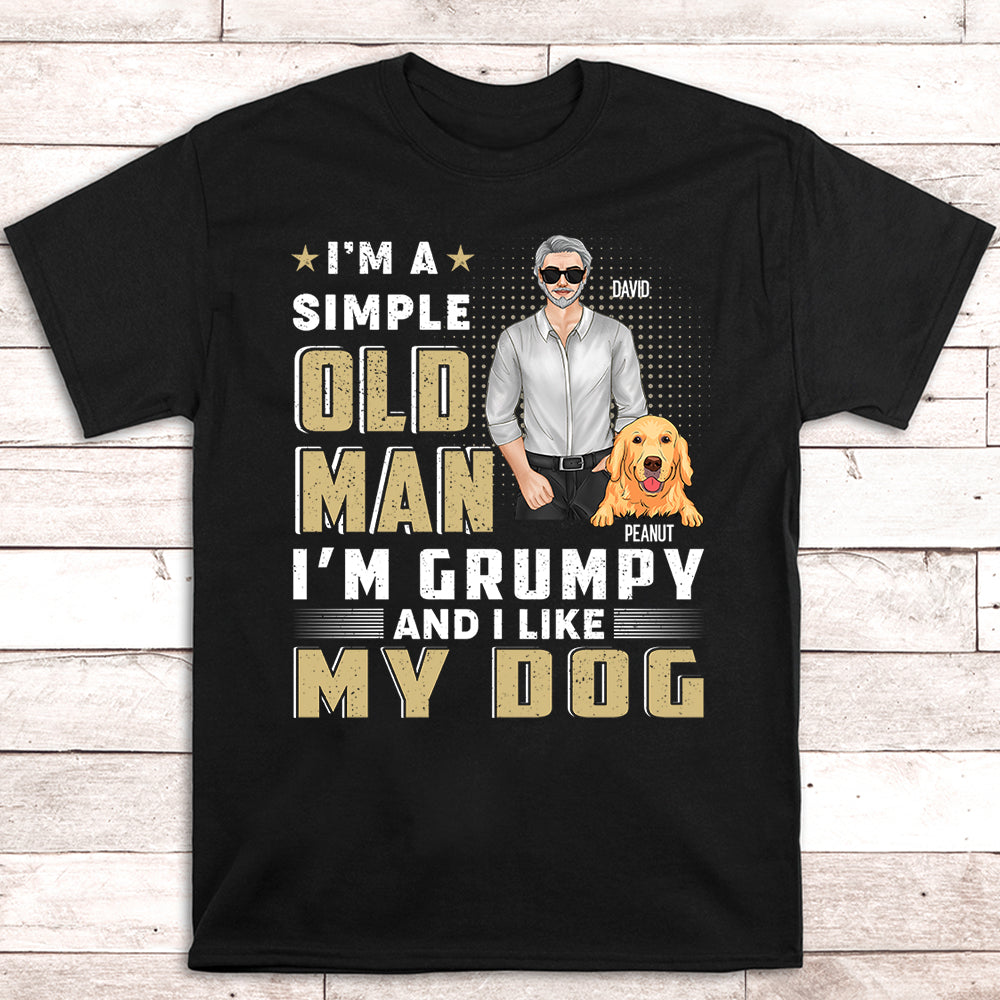 A Simple Old Man - Personalized Custom Unisex T-shirt